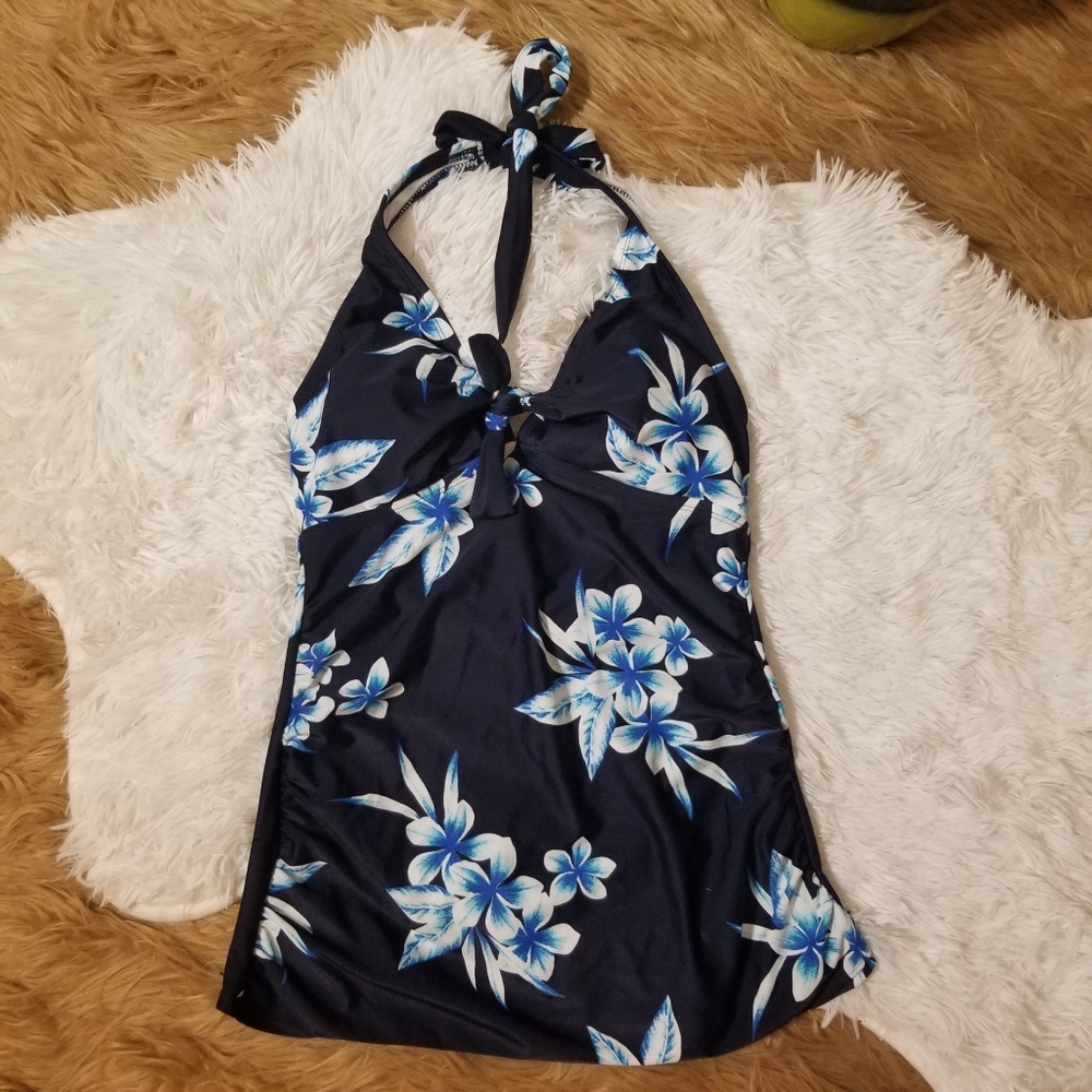 Kona Sol Floral Tankini Halter